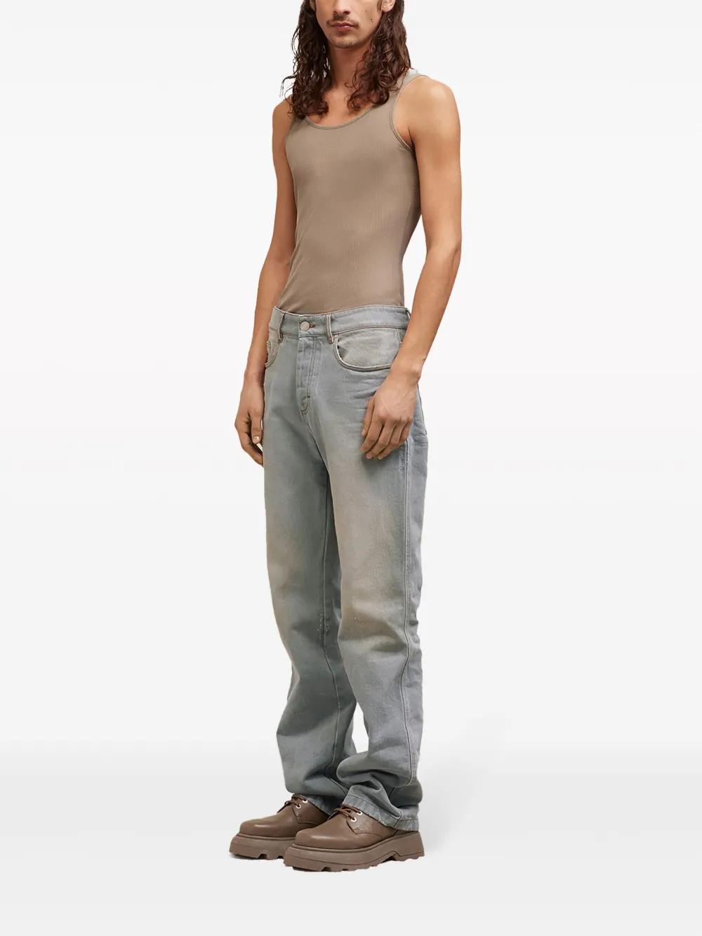 mid-rise straight-leg jeans Product Image