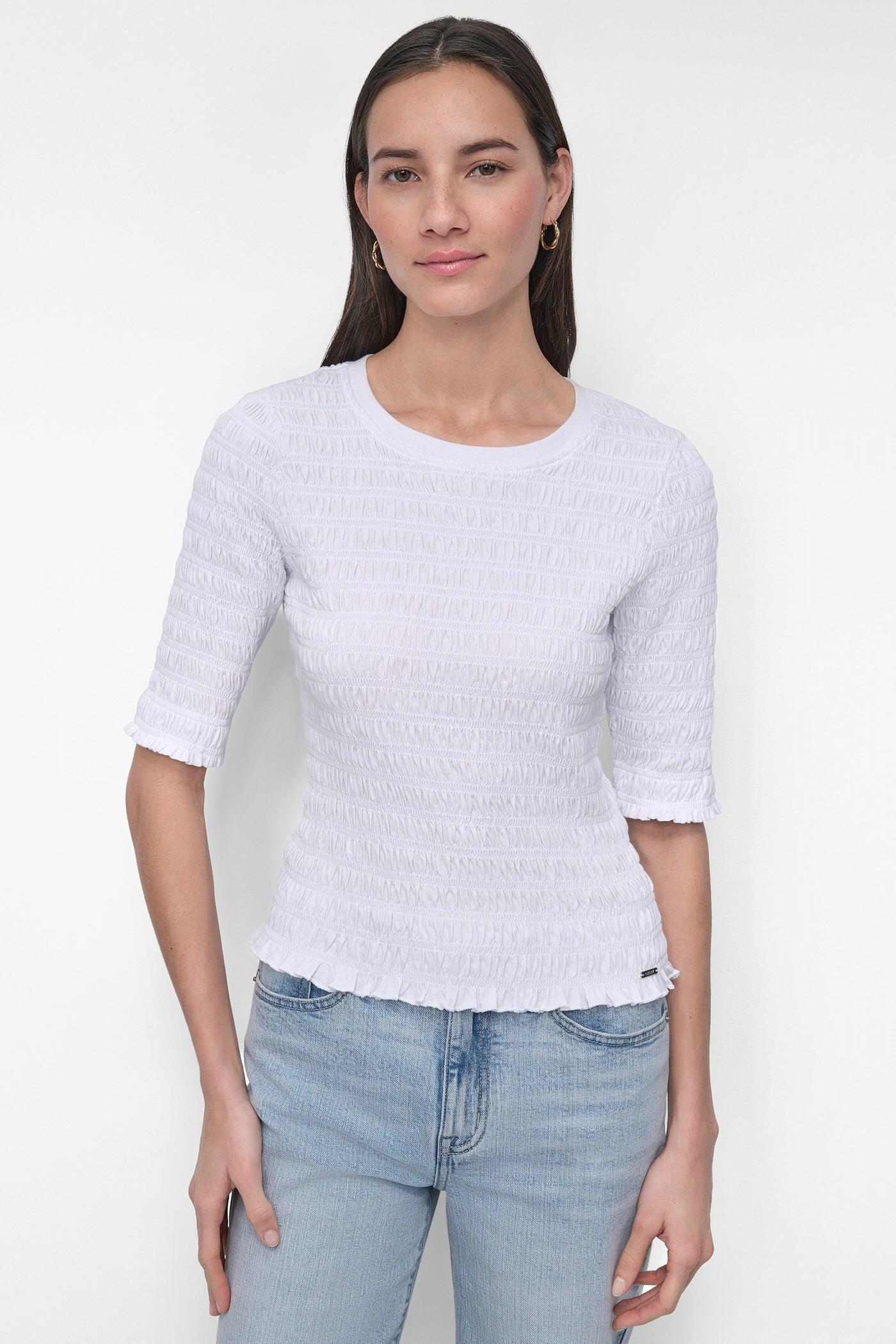 SMOCKED TEE Product Image