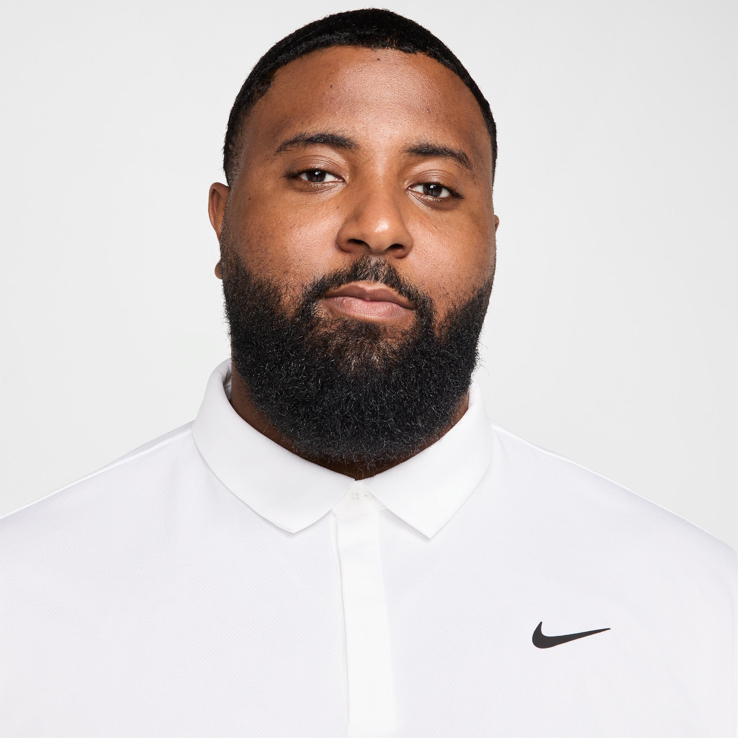 Nike Mens Tour Dri-FIT Jacquard Golf Polo | FZ7475-100 Product Image