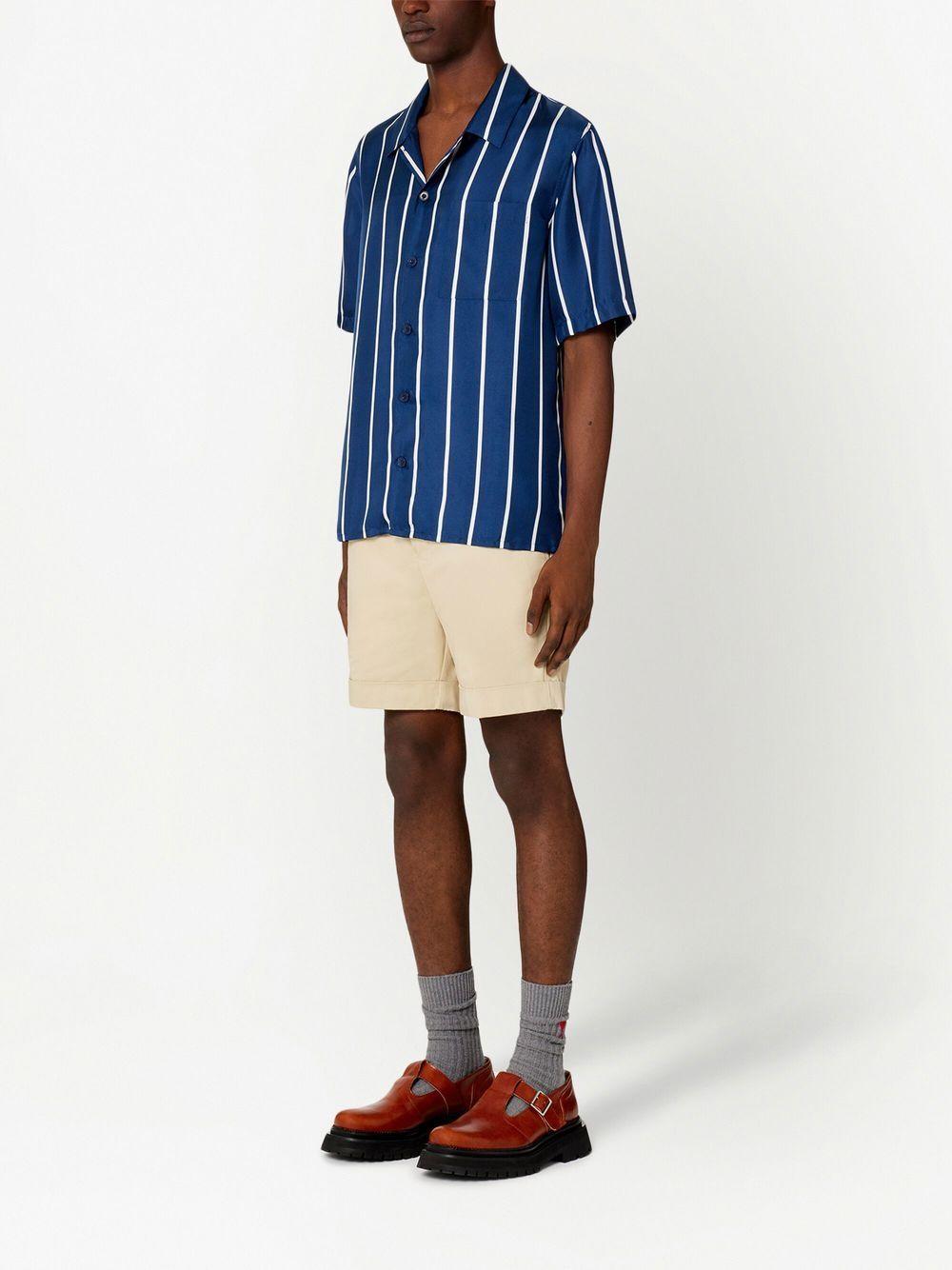 striped short-sleeve shirt Product Image