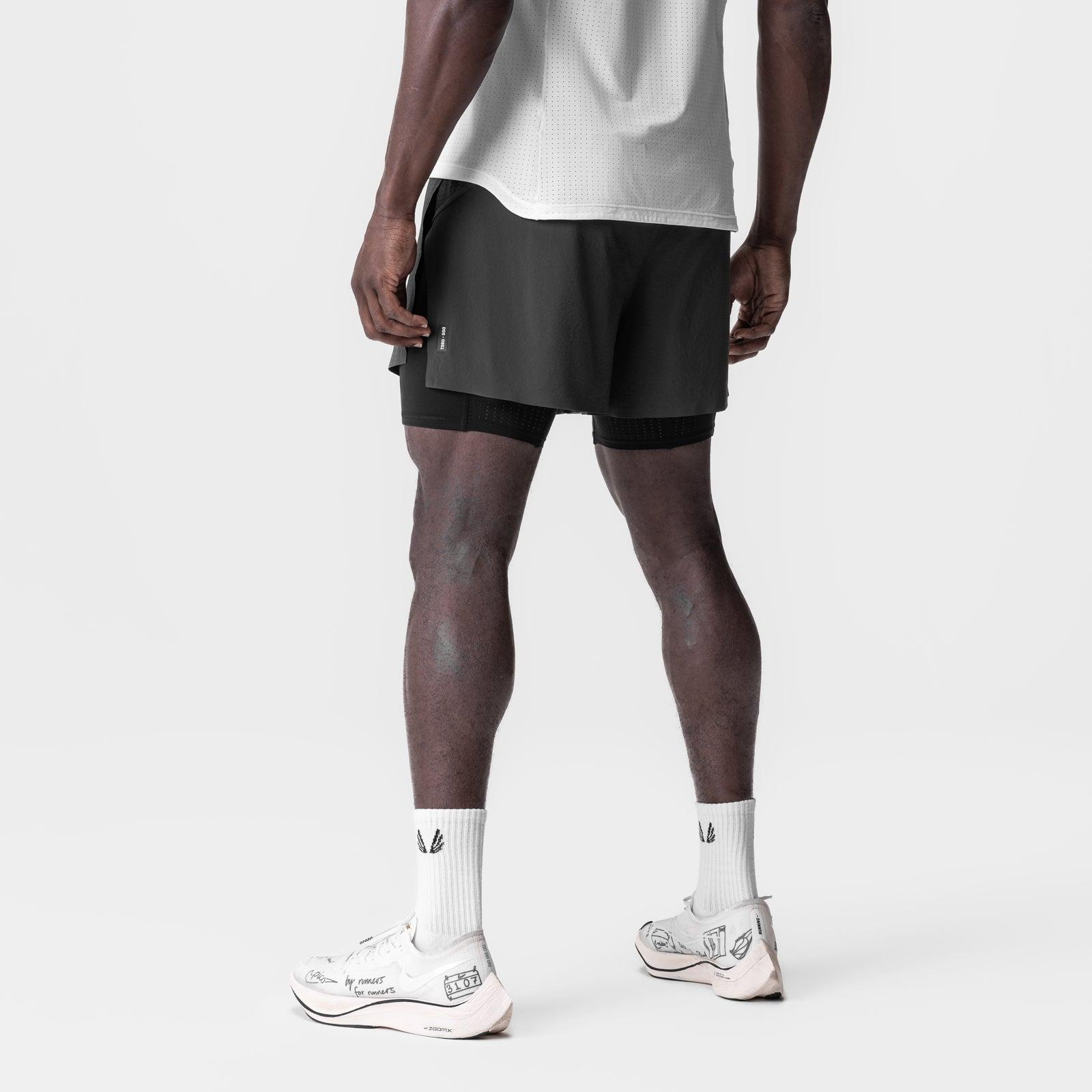 0951. Aerotex™ 4" High Split Liner Short - Space Grey Male Product Image