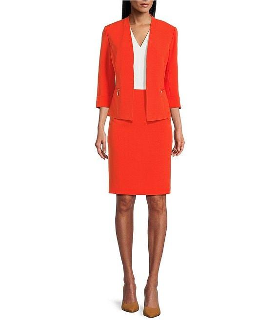 Kasper Crepe Slim Pencil Skirt Product Image