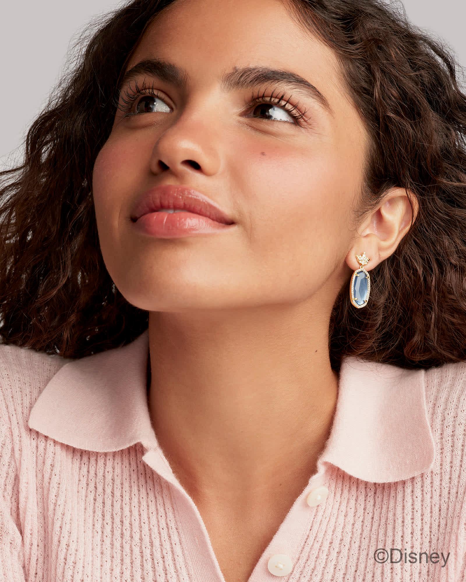 Disney | Kendra Scott Dana Princess Gold Drop Earrings Product Image