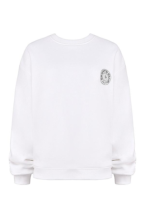 Haze  white crew neck sweatshirt Product Image