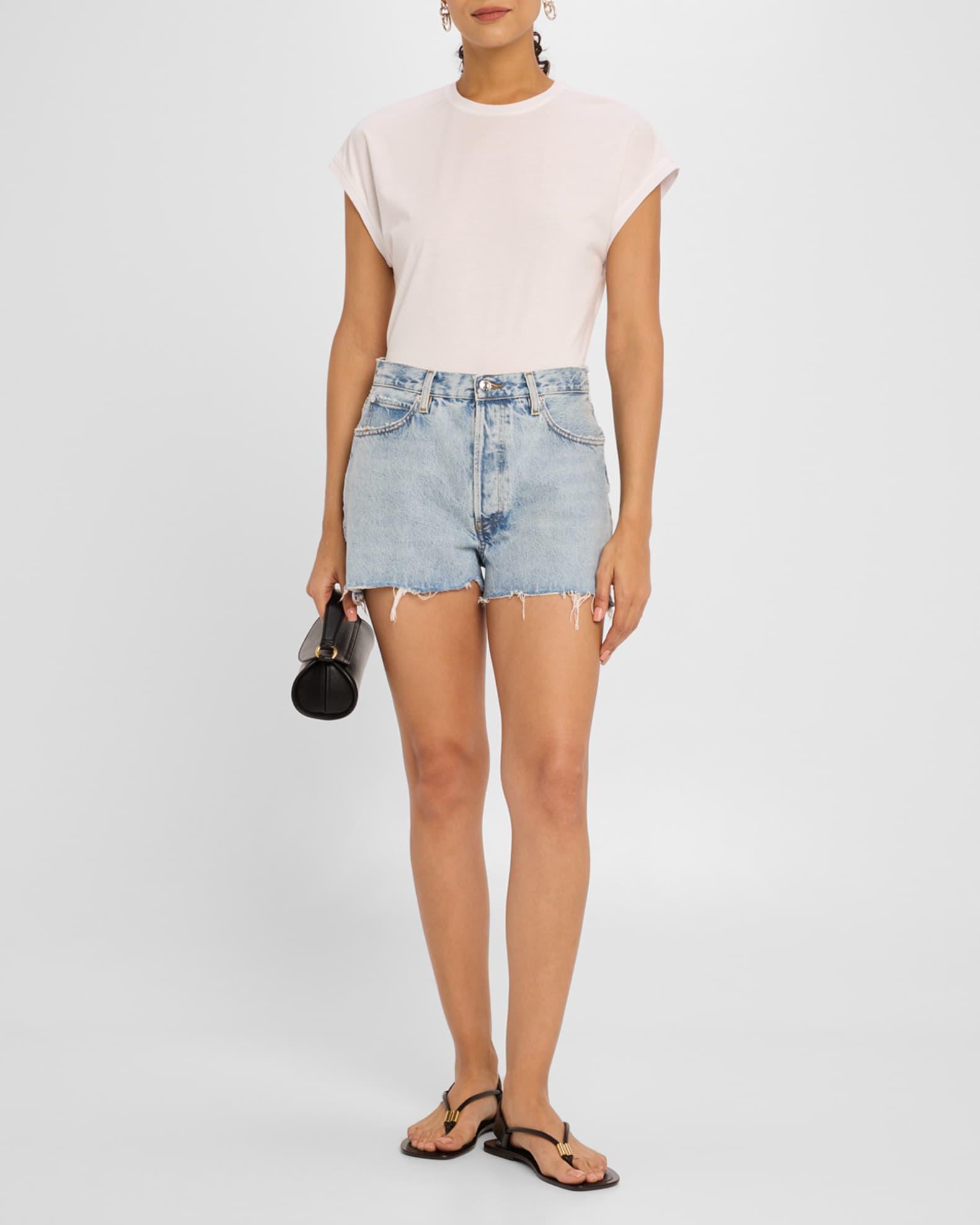 The Dare Cut-Off Denim Shorts Product Image