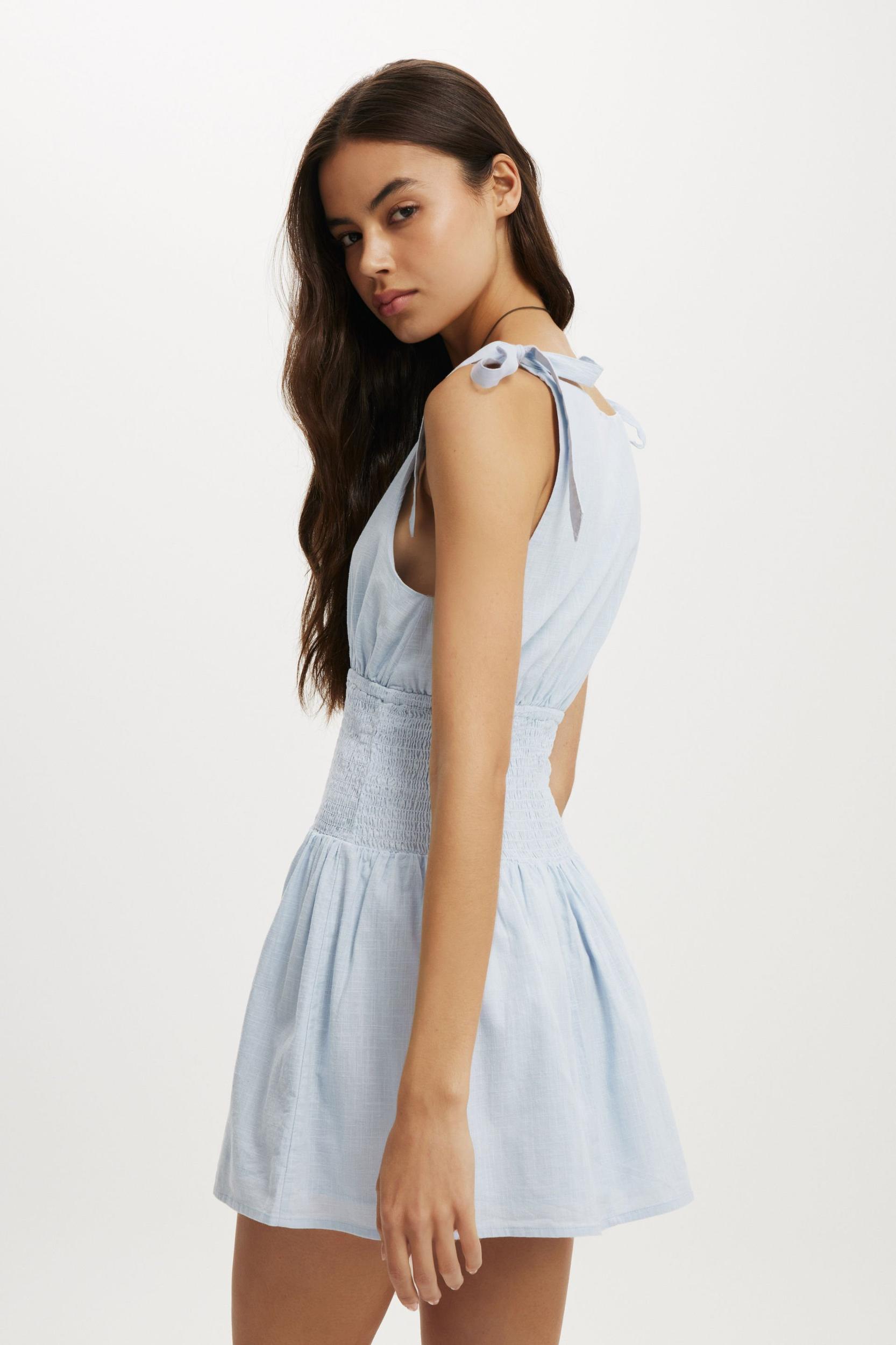 Lola Tie Shoulder Mini Dress Product Image
