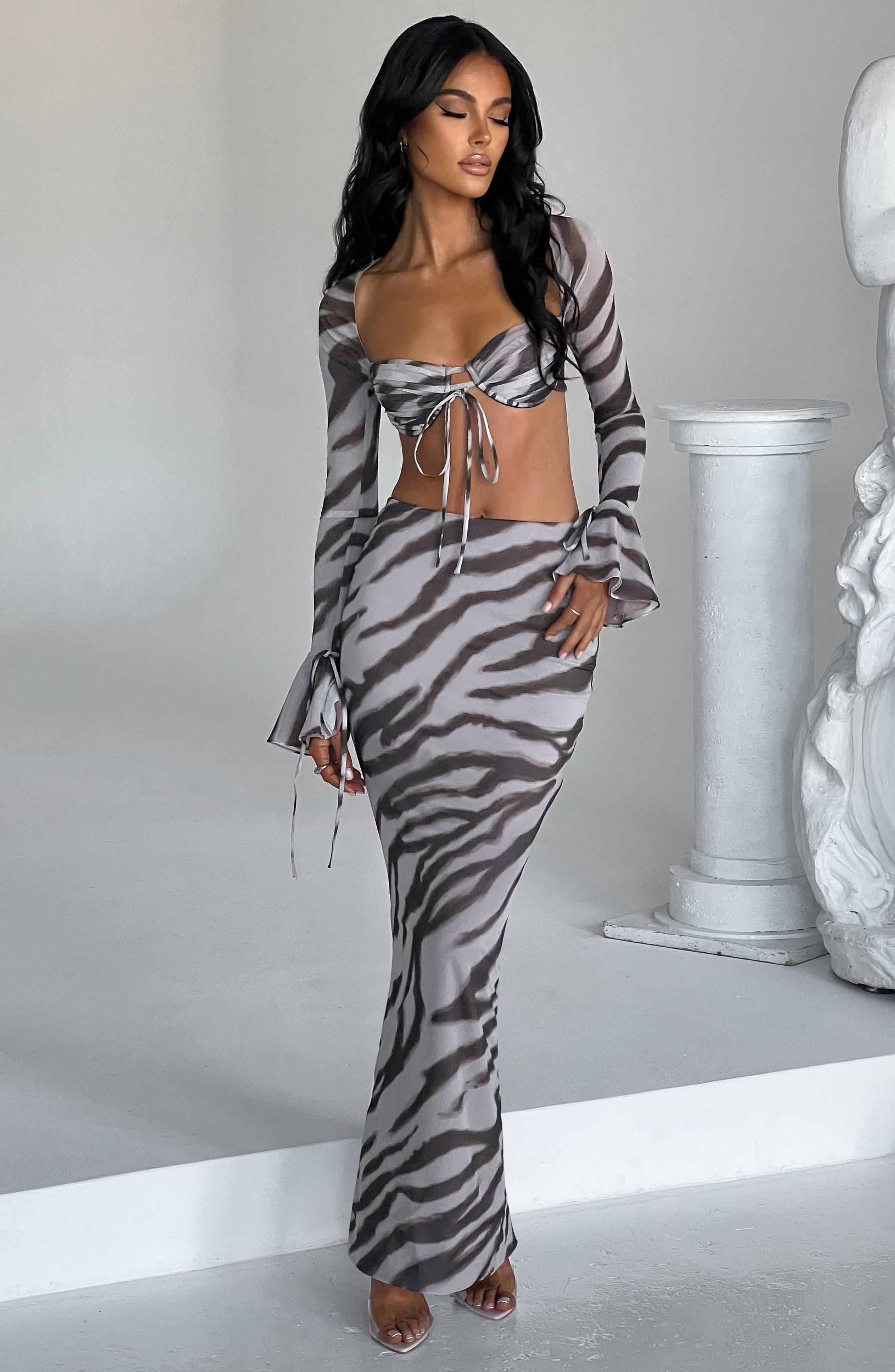 Priscilla Top - Zebra Print Product Image