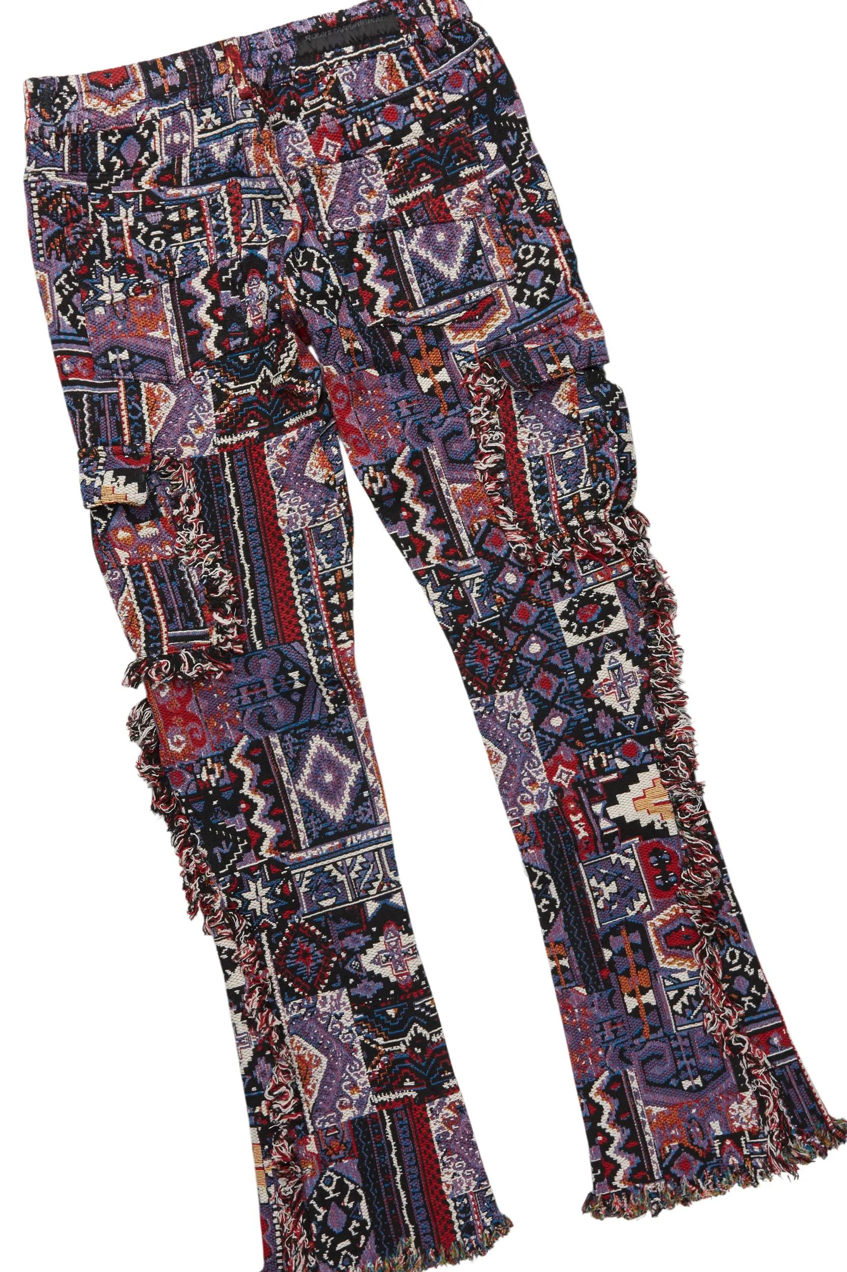 Lake White/Purple T-Shirt/Tapestry Jean Bundle Male Product Image