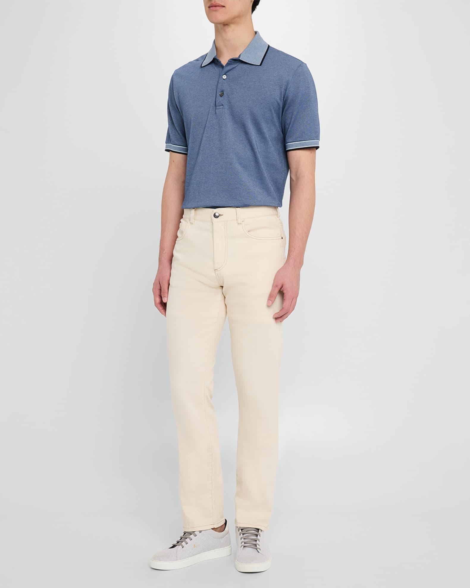 Men's Cotton Pique Polo Shirt Product Image