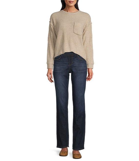 Westbound Pocket Long Sleeve Crew Neck Sweater Product Image