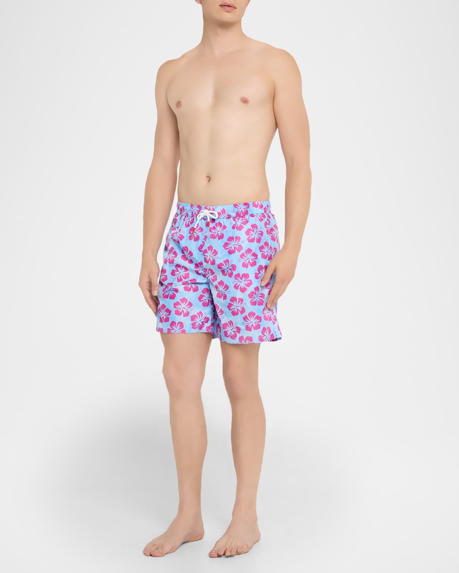 Men's Tropical Floral Swim Trunks Product Image