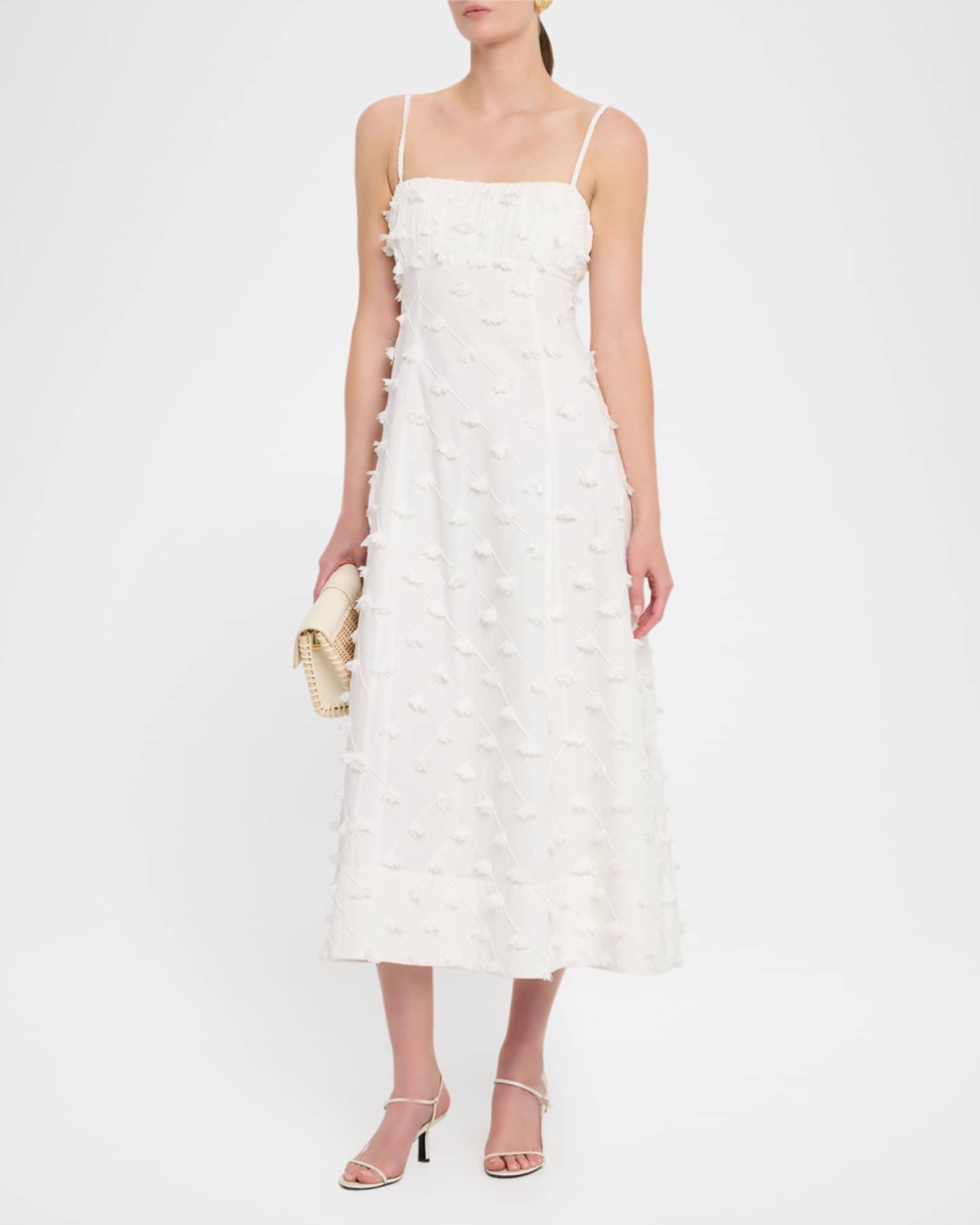 Tahlia Cotton-Linen Midi Dress Product Image