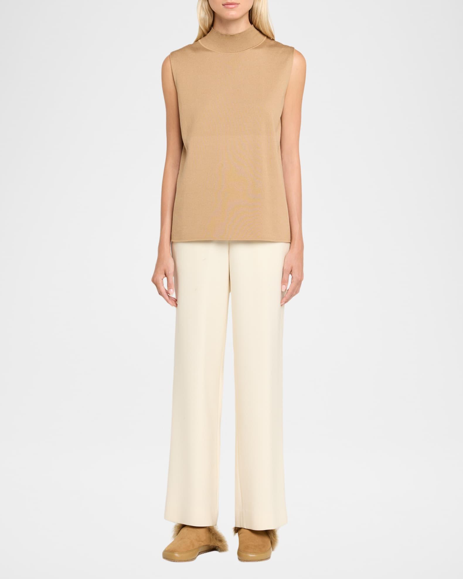 Jan Fur-Lined Mixed Leather Slippers Product Image