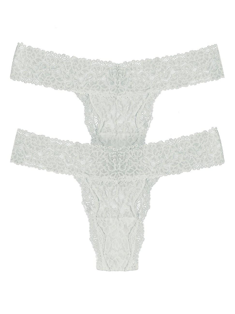 Womens Stretch Lace Thong Set Product Image