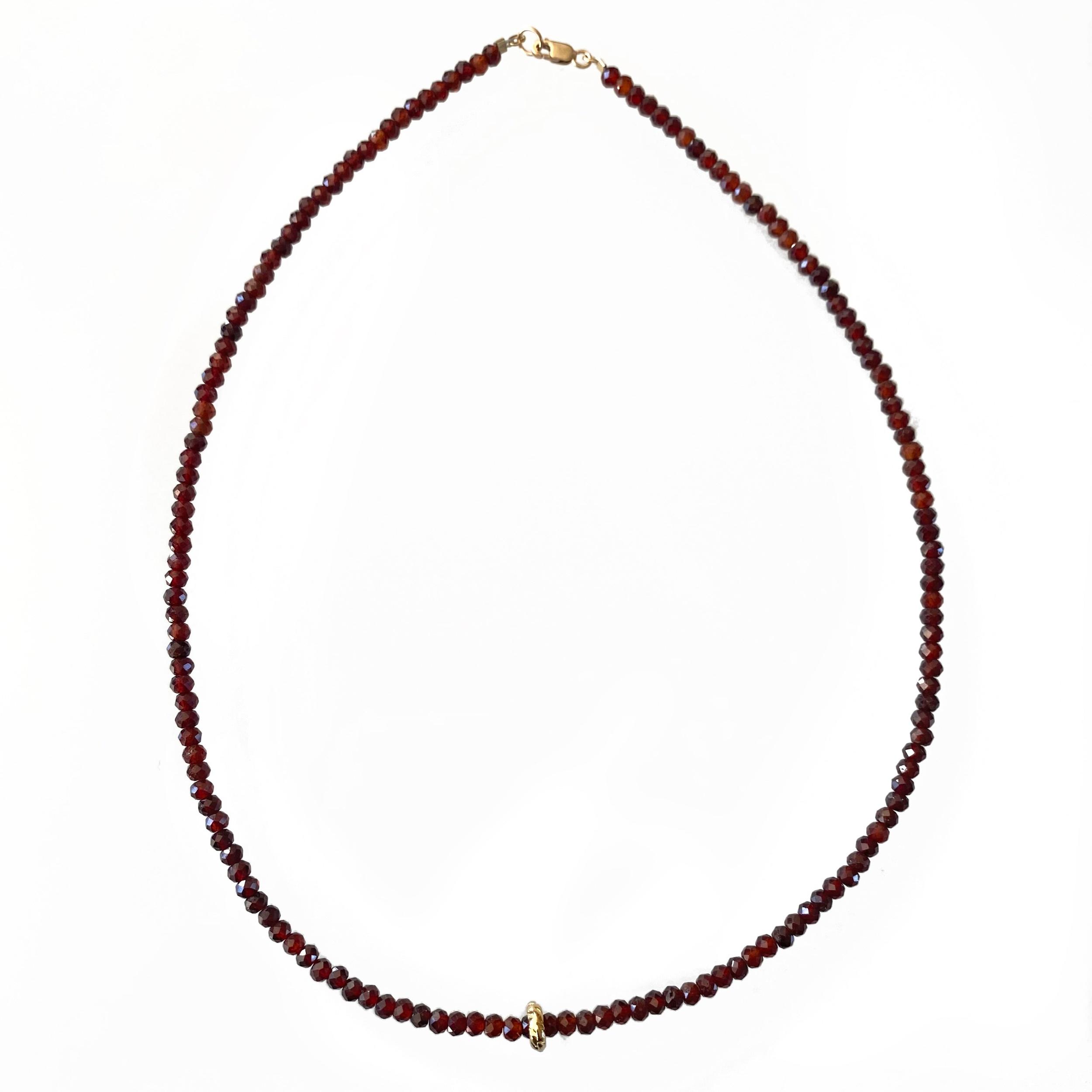 Garnet Beaded Necklace Product Image