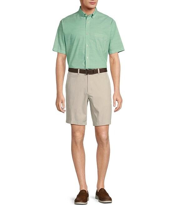 Gold Label Roundtree & Yorke Big & Tall Full-Fit Non-Iron Button Down Collar Short Sleeve Sport Shirt Product Image