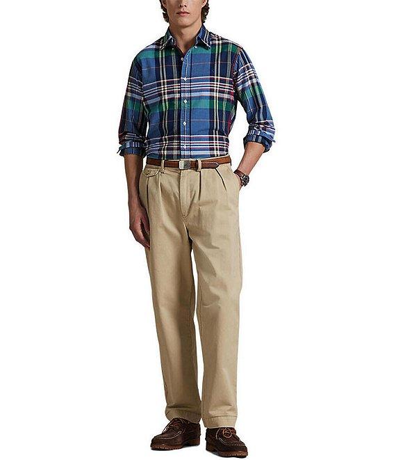 Polo Ralph Lauren Plaid Oxford Long Sleeve Woven Shirt Product Image