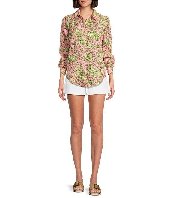 Lilly Pulitzer Sarissa Stretch High-Rise Straight Shorts Product Image