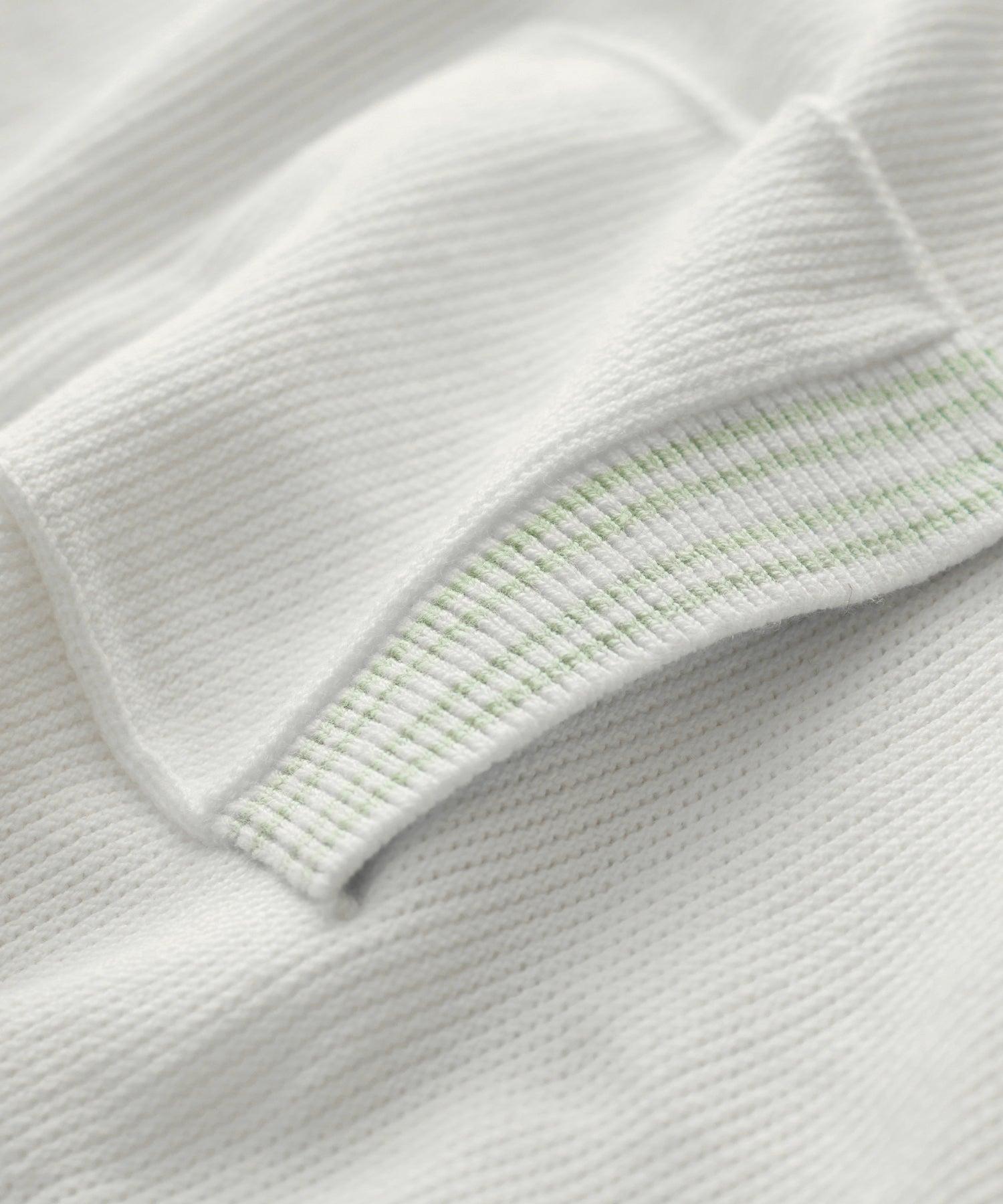 Tipped Waffle Sweater Polo Product Image