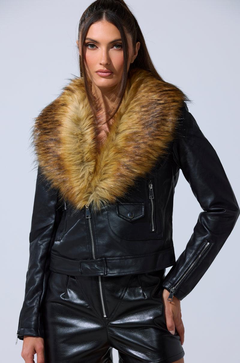 AUSSY FUR COLLAR MOTO Product Image