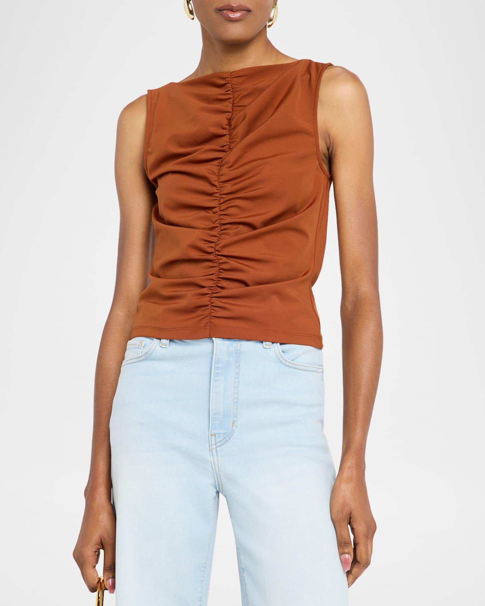 The Ruched Sleeveless Top Product Image