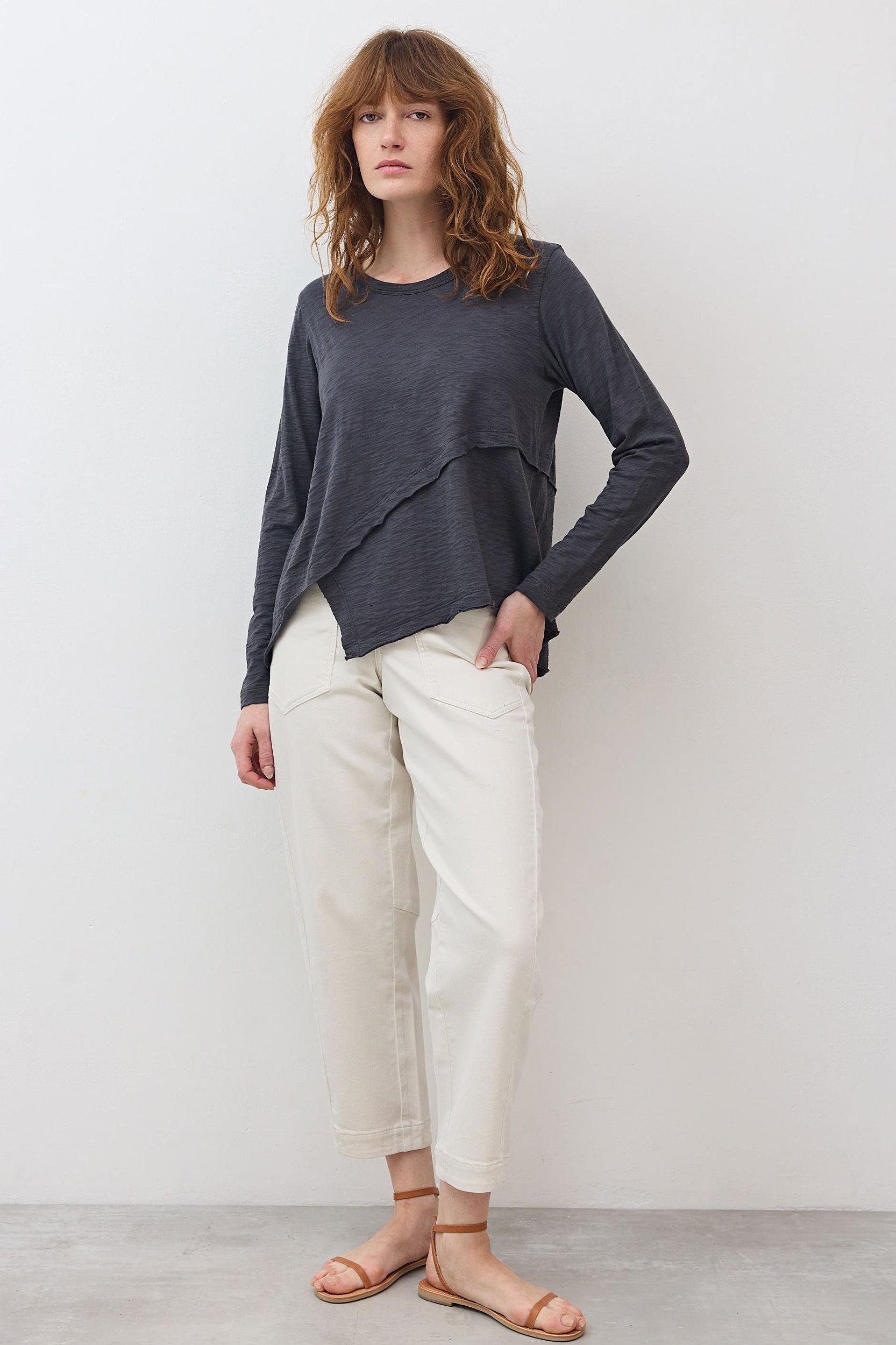 Inner Glow Asymmetric Long Sleeve Top Product Image