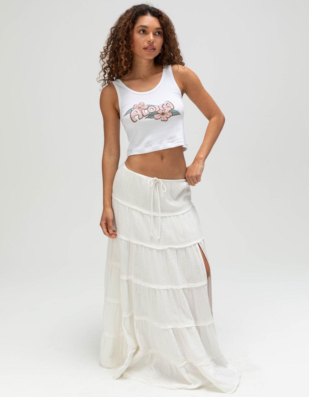 HURLEY Aloha Womens Tank Top - WHITE Product Image