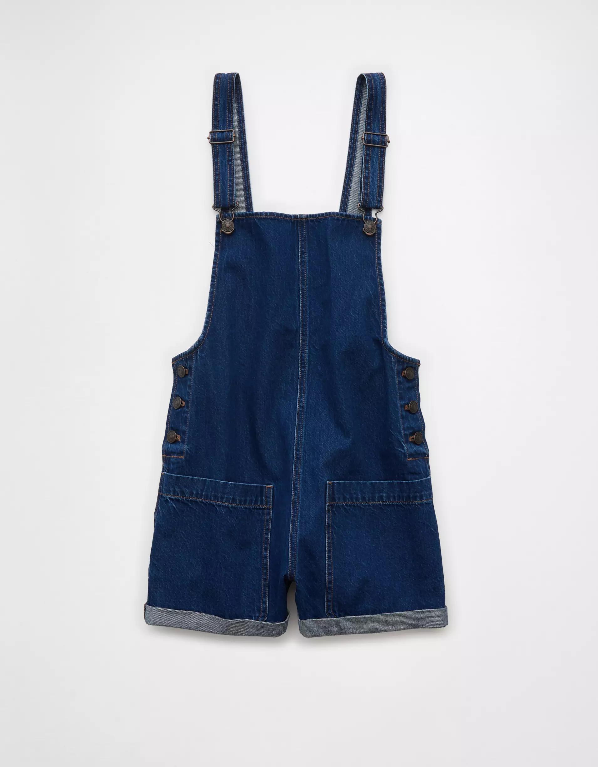 AE Easy Baggy Denim Short Overall Product Image