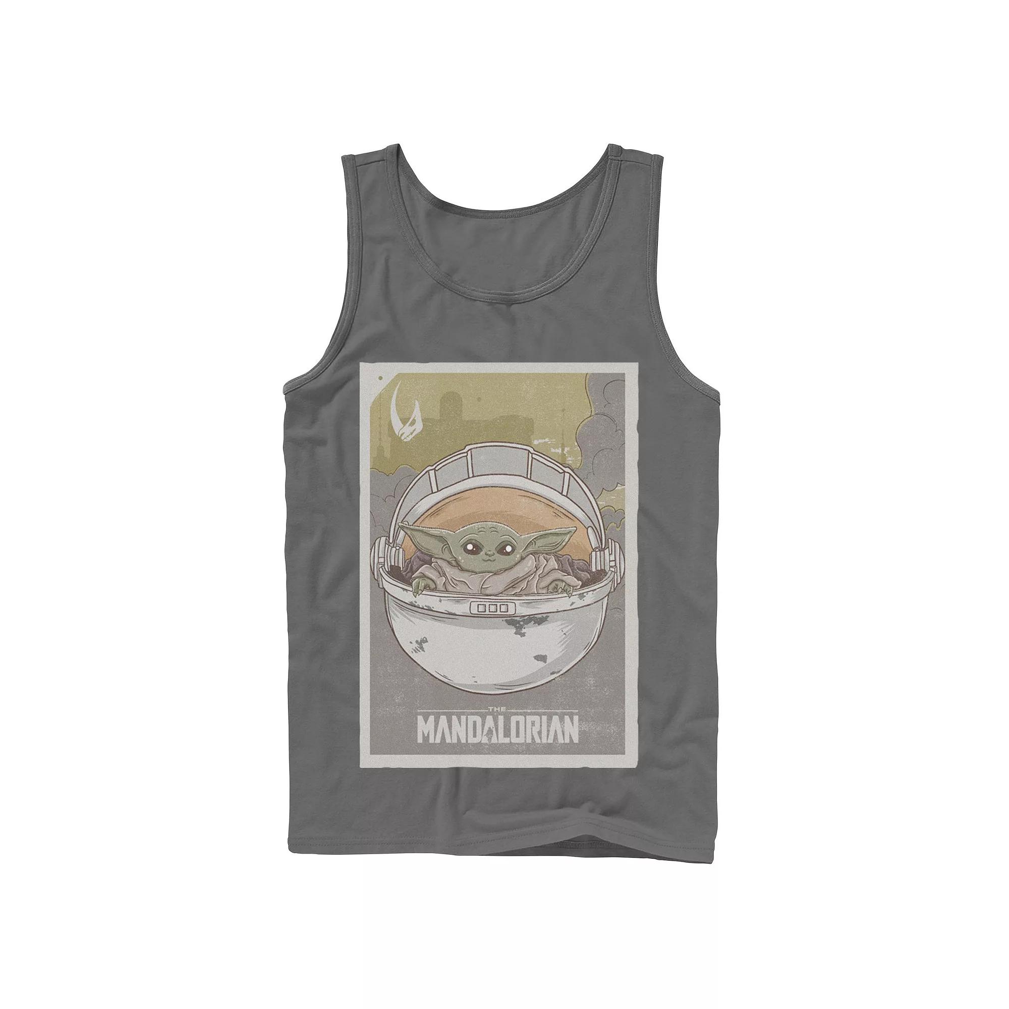 Men's Star Wars The Mandalorian The Child aka Baby Yoda Poster Tank Top,  Product Image