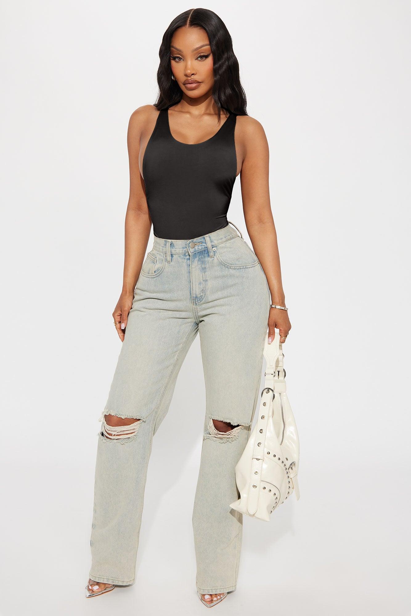 Martina Double Lined Bodysuit - Black Product Image