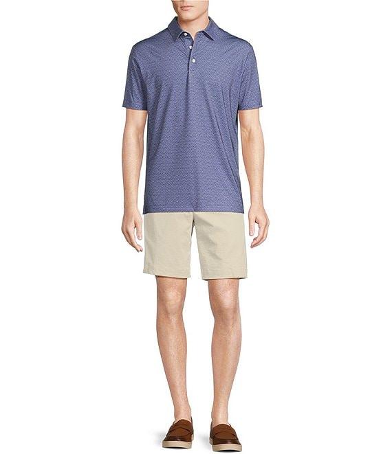 Cremieux Blue Label Performance Stretch Fish Printed Short Sleeve Polo Shirt Product Image