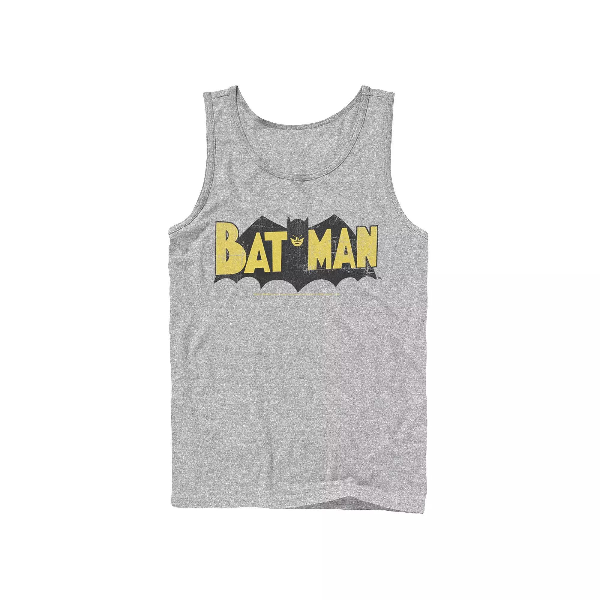 Men's DC Comics Batman Large Block Text Logo Tank Top,  Product Image
