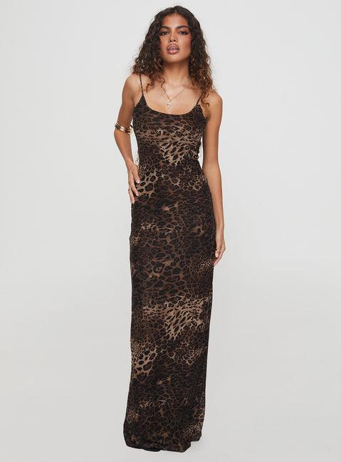 Knox Maxi Dress Leopard Product Image
