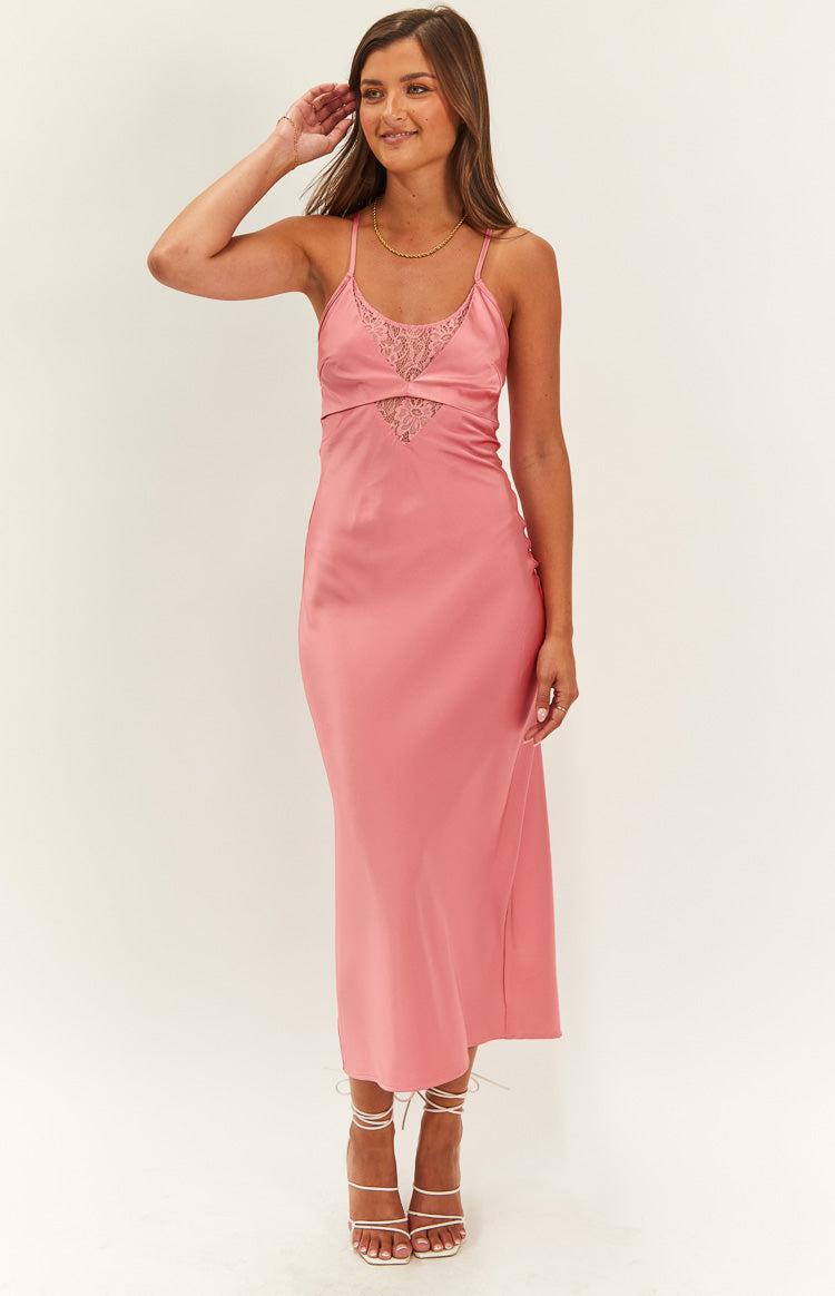 Elery Pink Midi Dress Baby Product Image