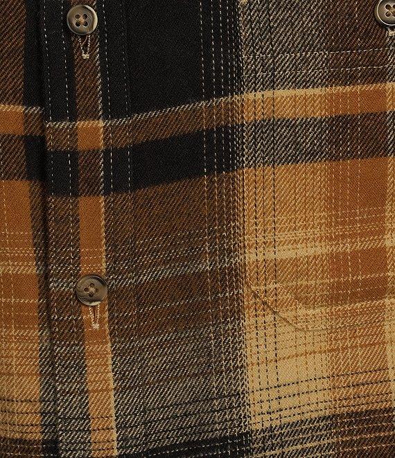 Rowm Long Sleeve Portuguese Flannel Ombre Plaid Shirt Product Image