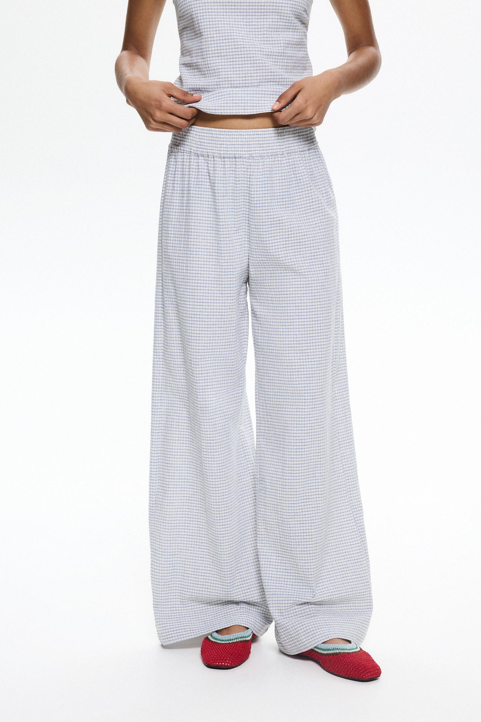 Gingham check pants Product Image