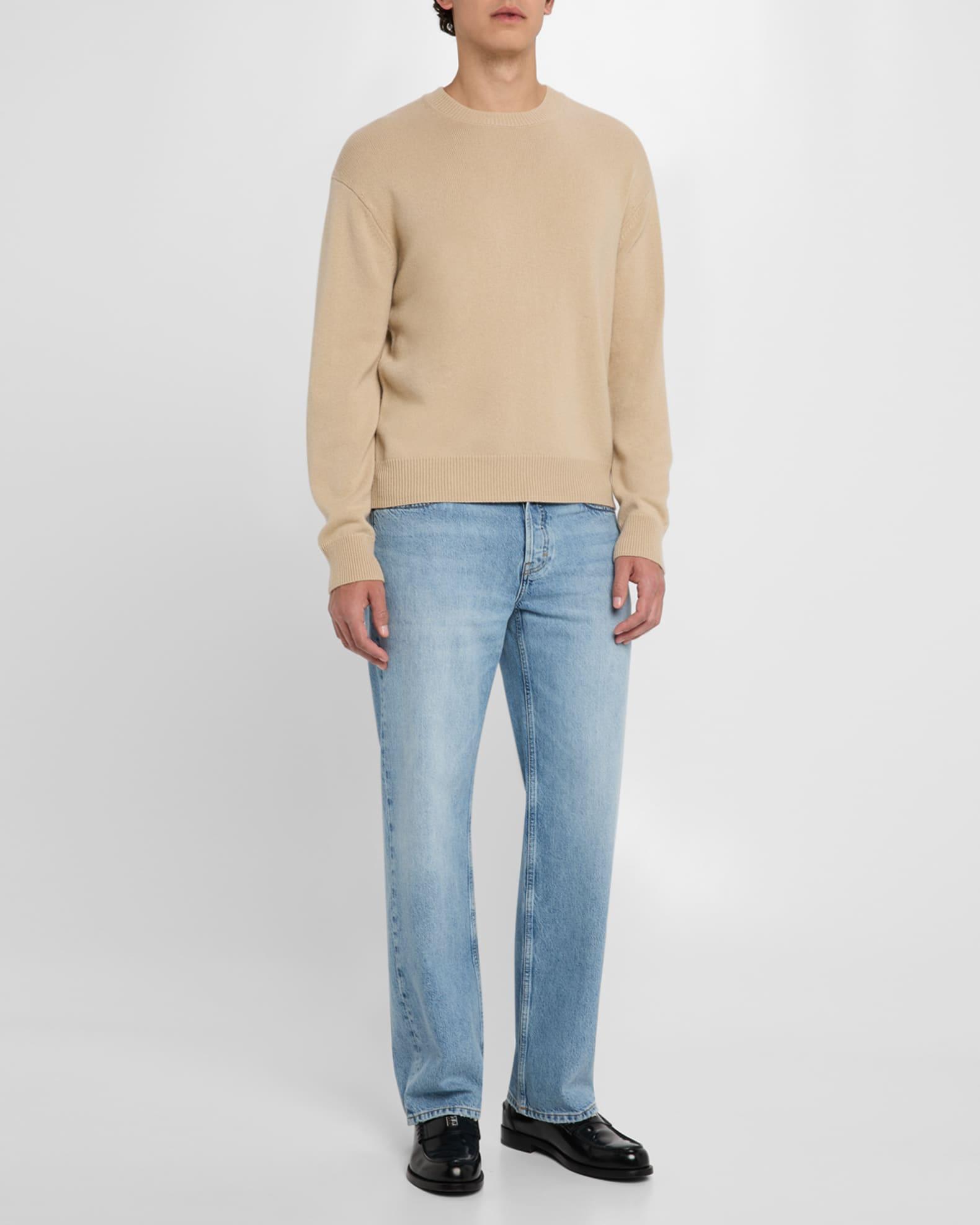 Men's Relaxed Cotton Denim Jeans Product Image