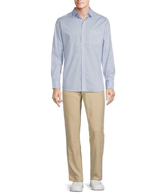 Rowm Rec + Relax Long Sleeve Performance Tile Geometric Print Shirt Product Image