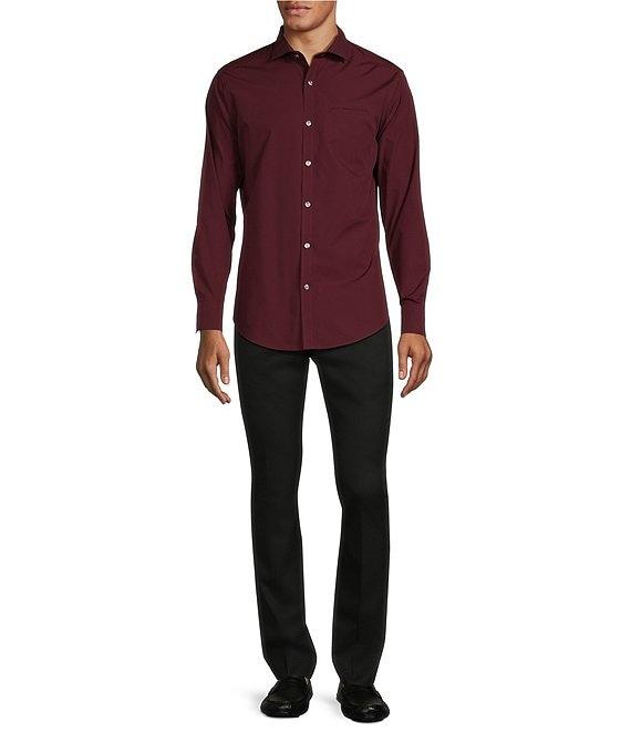 Murano Slim Fit Solid Long Sleeve Woven Shirt Product Image