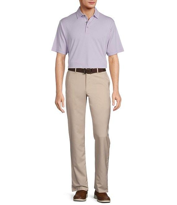 Roundtree & Yorke Performance Big & Tall The Fairway Short Sleeve Jacquard Polo Shirt Product Image