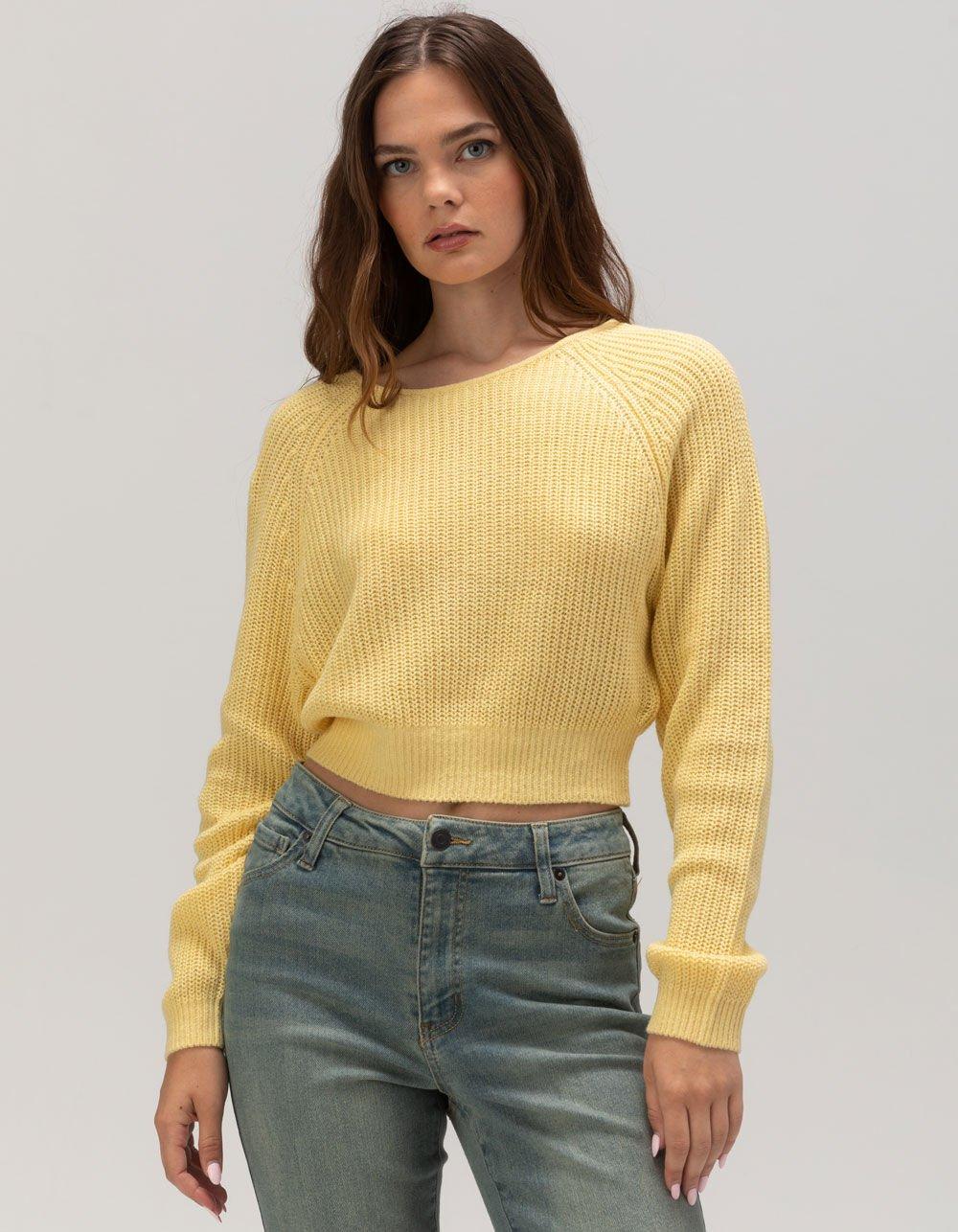BILLABONG Sun Soaked Womens Crop Sweater - YELLOW Product Image
