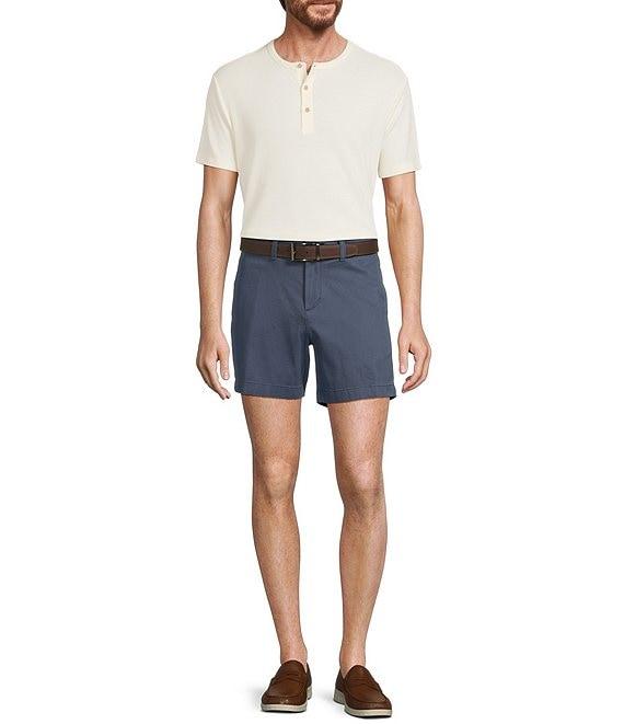 Roundtree & Yorke Short Sleeve Solid Henley Shirt Product Image