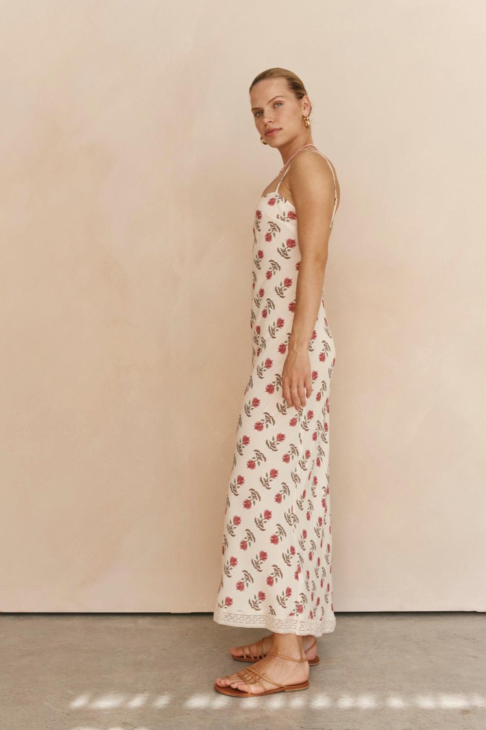 Odesse Bias Cut Maxi Dress Boheme Product Image
