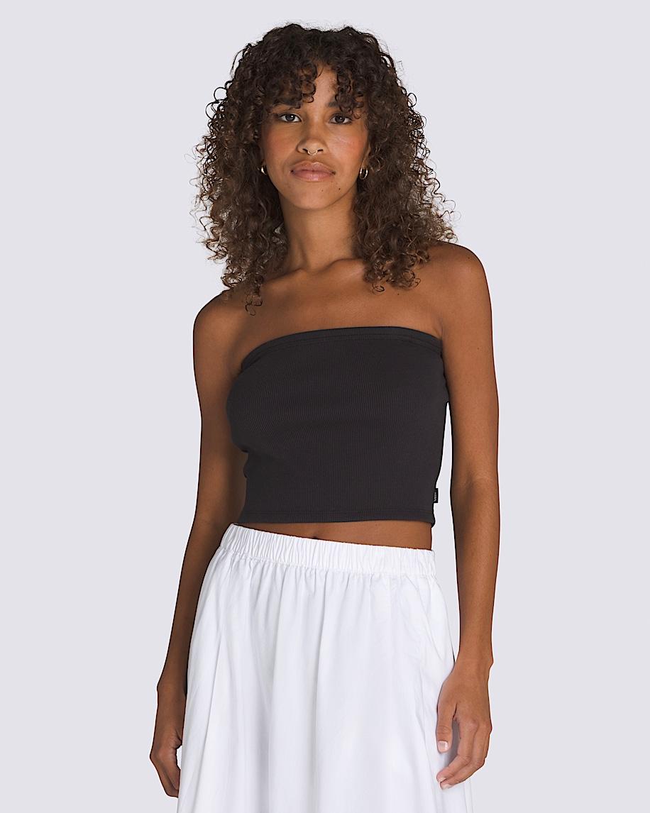 Drew Rib Tube Top in Black| Vans US Product Image