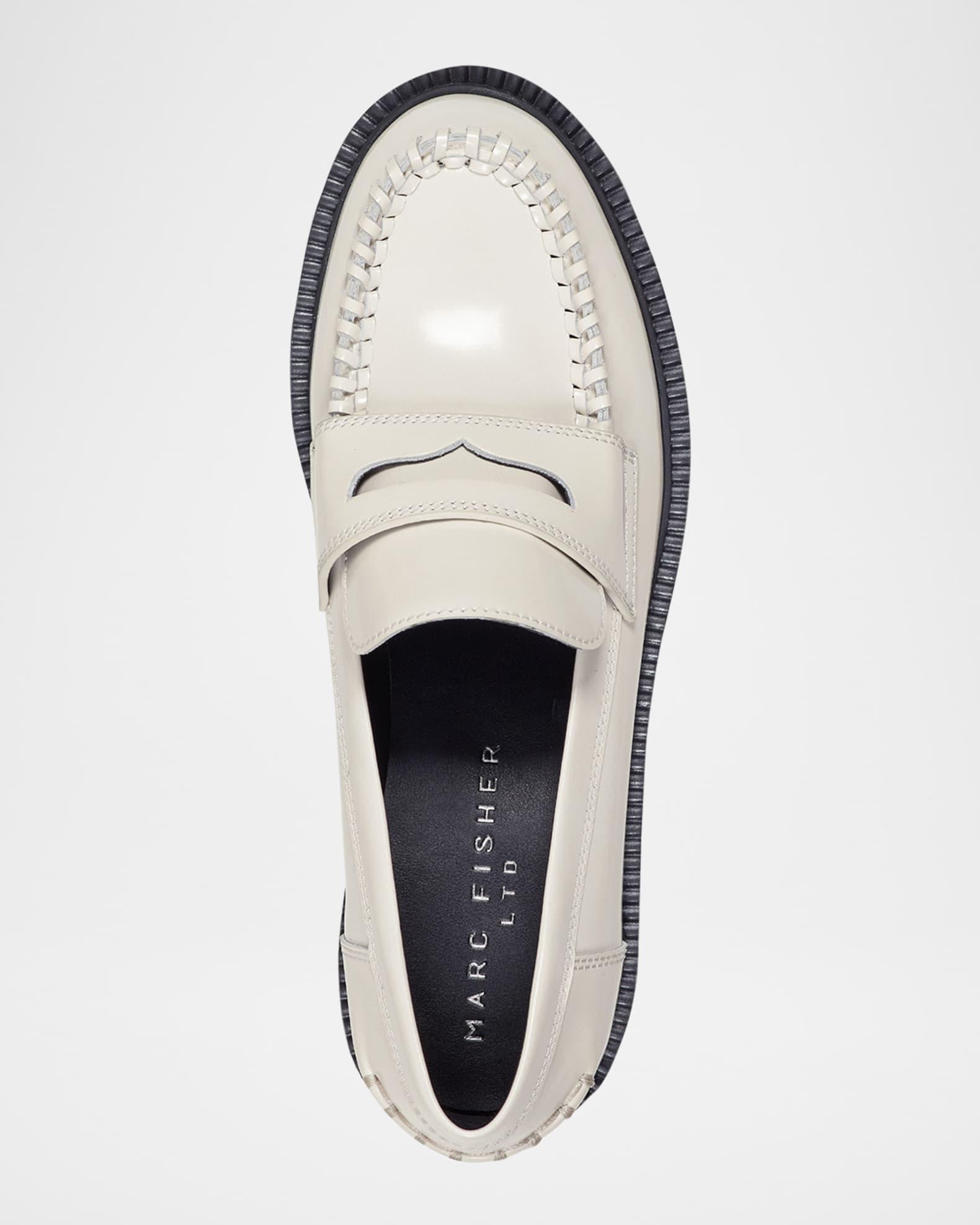 Dagman Whipstitch Leather Loafers Product Image