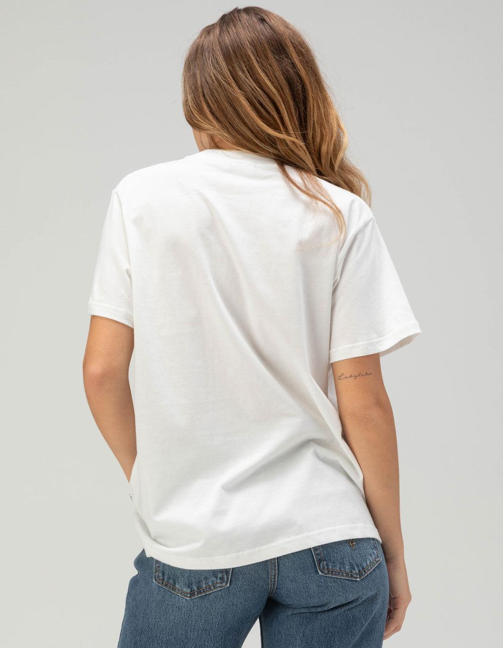 RHYTHM Classic Logo Womens Tee - WHITE Product Image