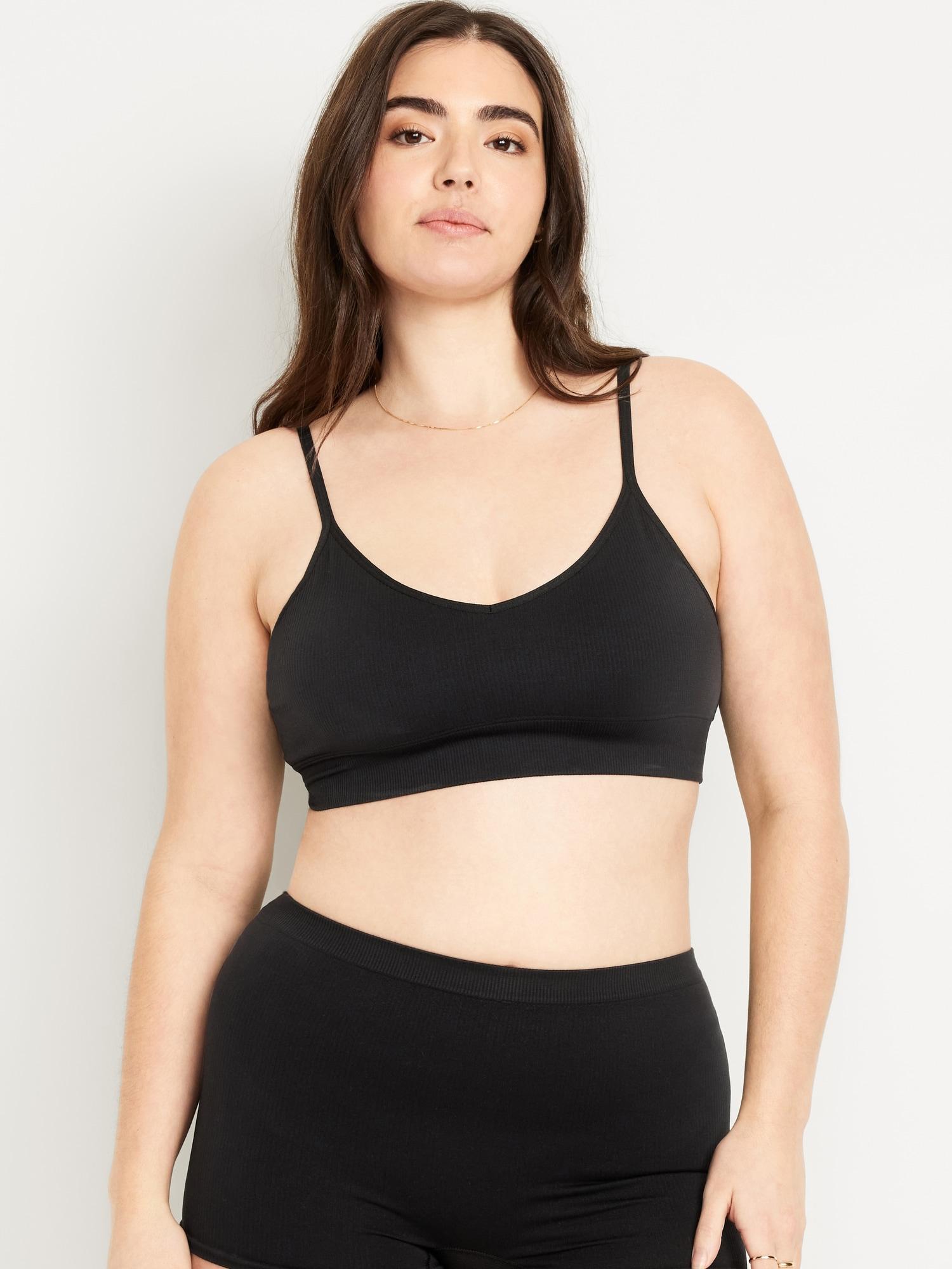 Seamless Ribbed Longline Bra Product Image