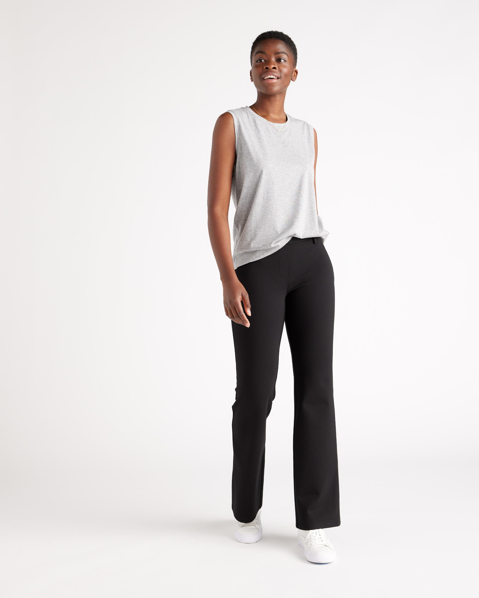 Quince | Women's Ultra-Stretch Ponte Bootcut Pants Rayon Product Image