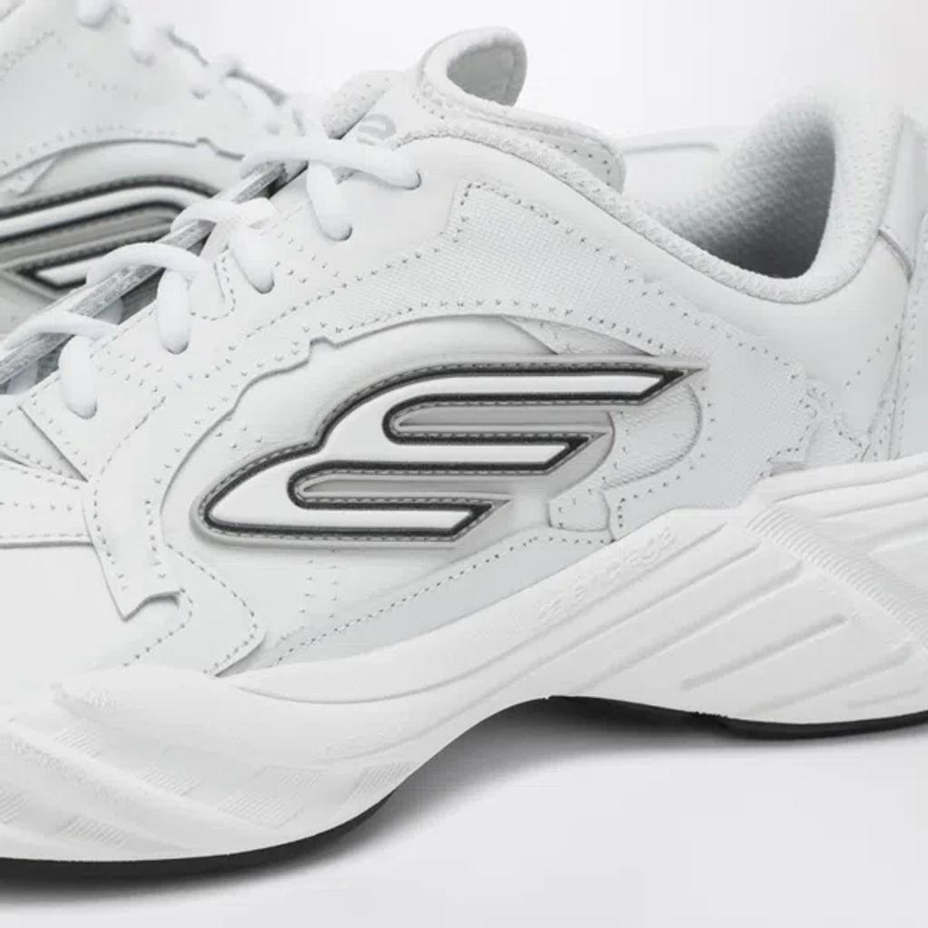 BALENCIAGA Men White Cowskin And Polyester Monday Shoe Sneakers Product Image