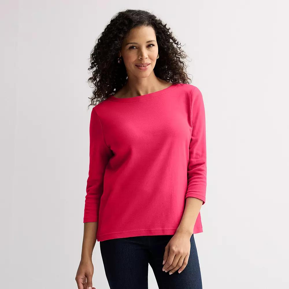 Women's Croft & Barrow® Boatneck Top,  Product Image